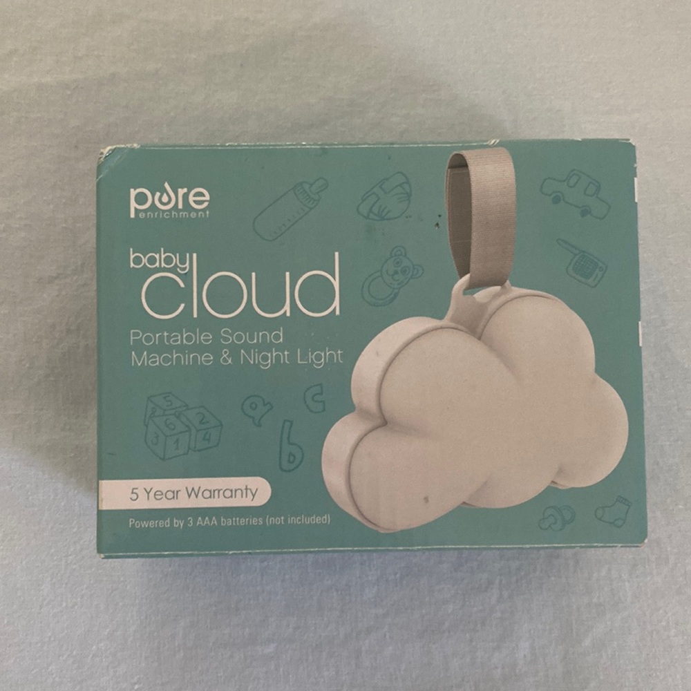 Baby Cloud Portable Sound Machine/Night Light